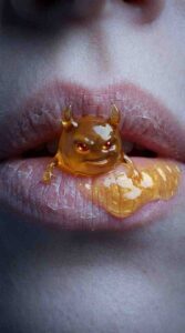 honey on lip prompt result